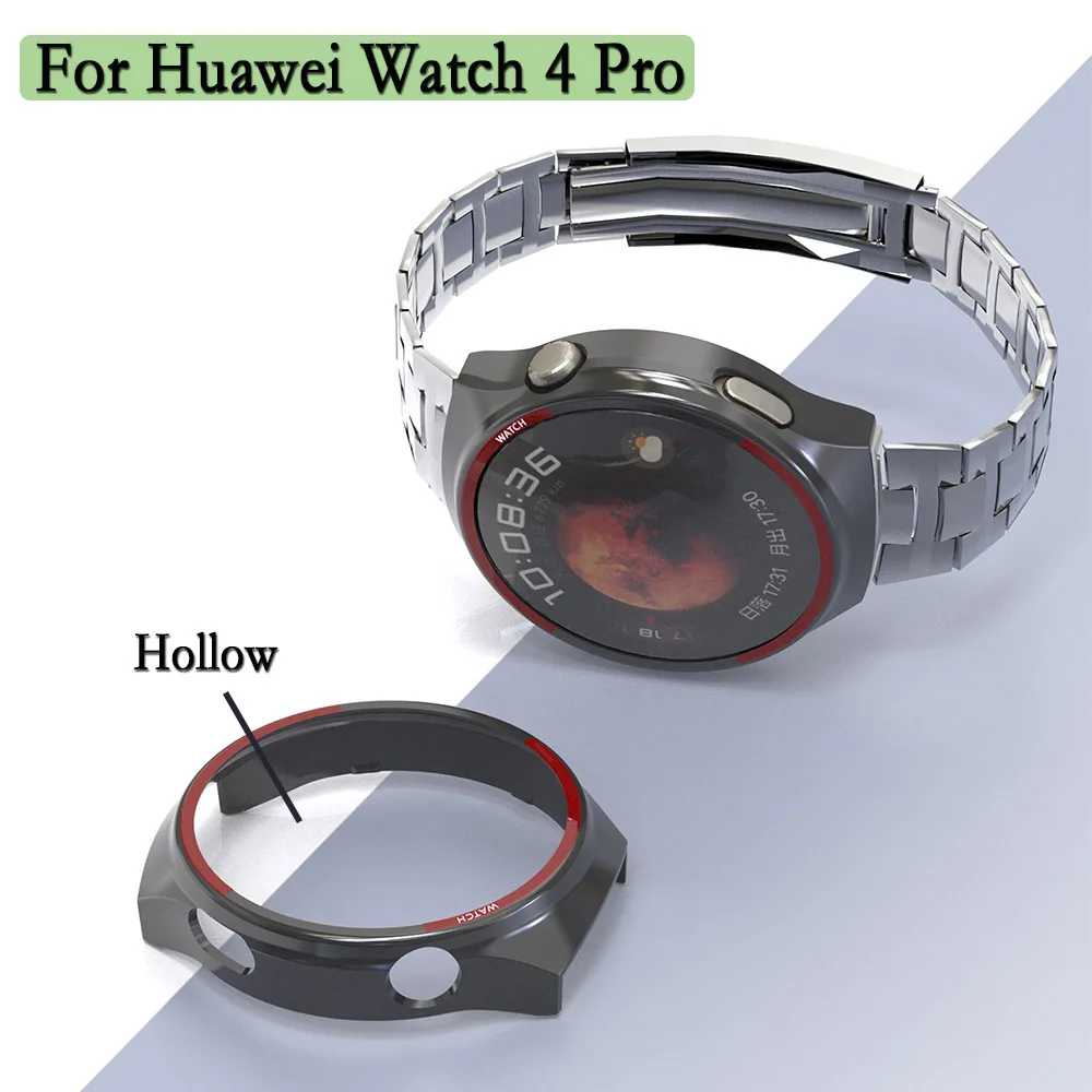 Dla Huawei Watch 4 Pro PC twardy futerał ochronny pusty zegarek ochrona wsparcie ładowania bez zdejmowania powłoki