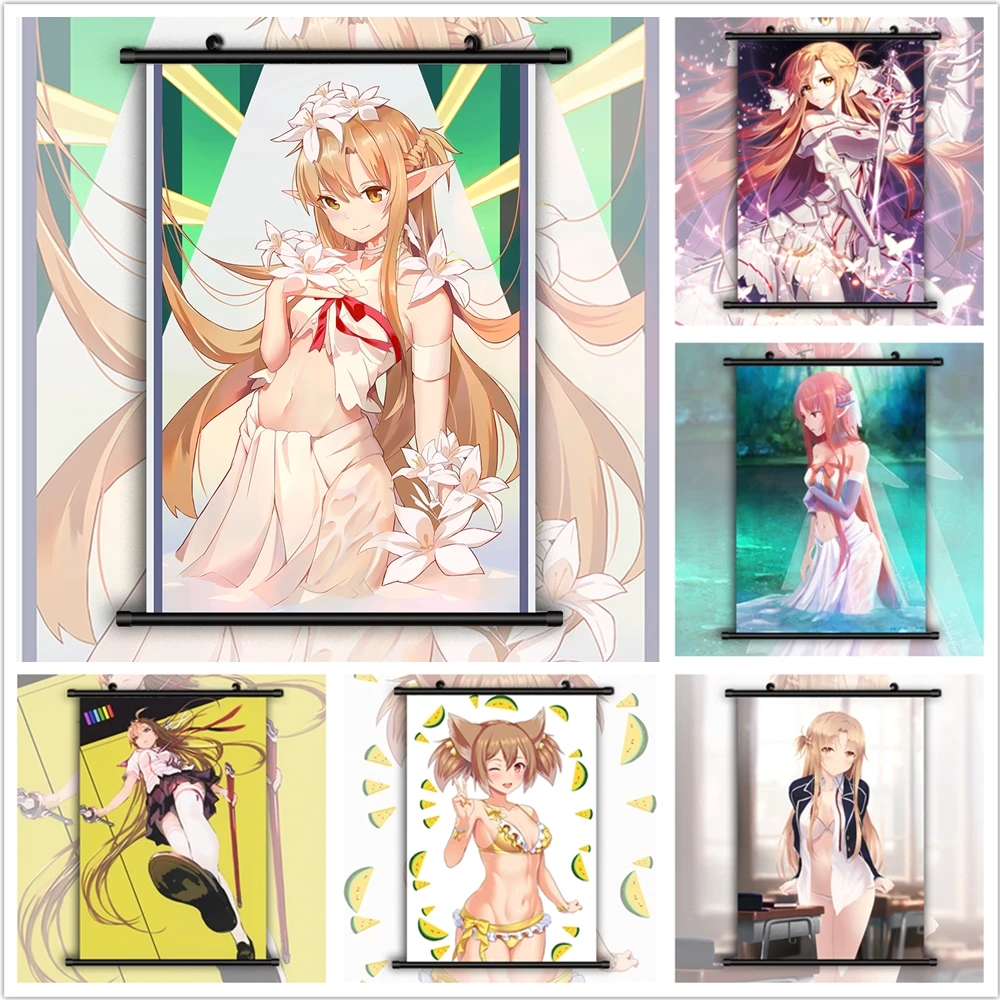 Sword Art Online Asuna Silica Anime 5D DIY Diamond Painting Cross Stitch Kit Full Square Diamond Embroidery Mosaic Home Decor