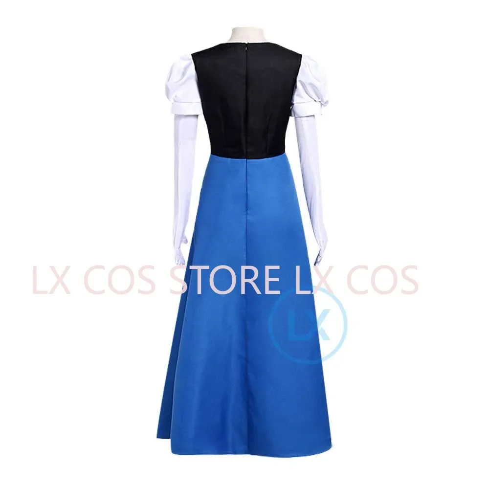 Disfraz de Anime Steven Universe para mujer, vestido azul de juego de rol de zafiro, vestido elegante de princesa, ropa de Halloween