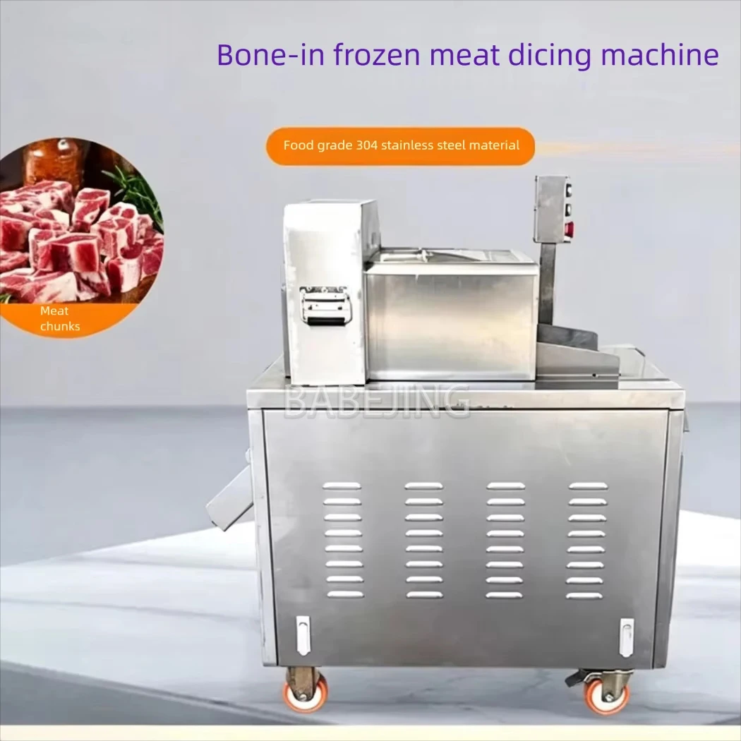 Frozen Meat Cutter Machine Bone Dicing Tool For Commercial Meat Factory Butchery Raw Meat Production