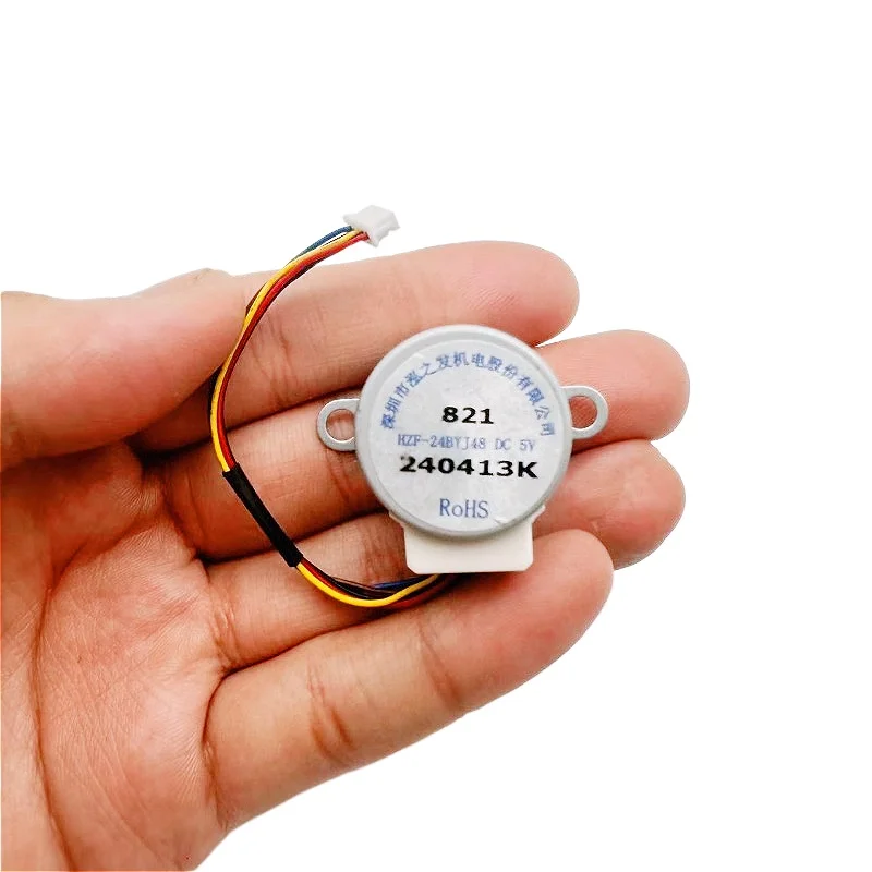 5PCS 24BYJ48 5V Stepper Motor with Dual Flat Shaft, 4-Phase 5-Wire for CCTV PTZ Camera, Surveillance Gear, DC Geared Motor