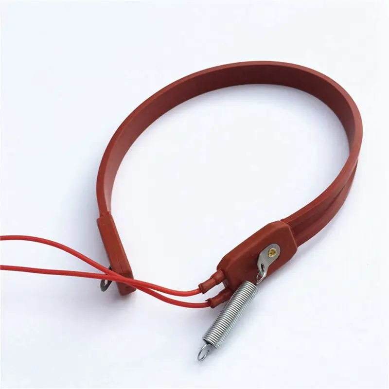 DT39 6X 220V AC Silicone Heater Strip 1M Length 15mm Width 75W Heating Belt for Air Conditioner Compressor Crankcase