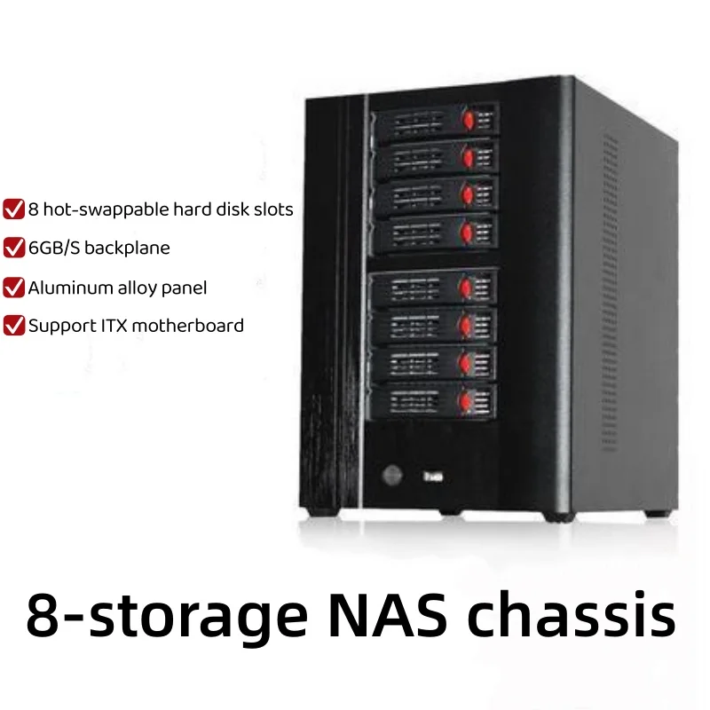 8-bay NASITX motherboard SATA hard disk backplane home storage server Computer Components Cases and Towers