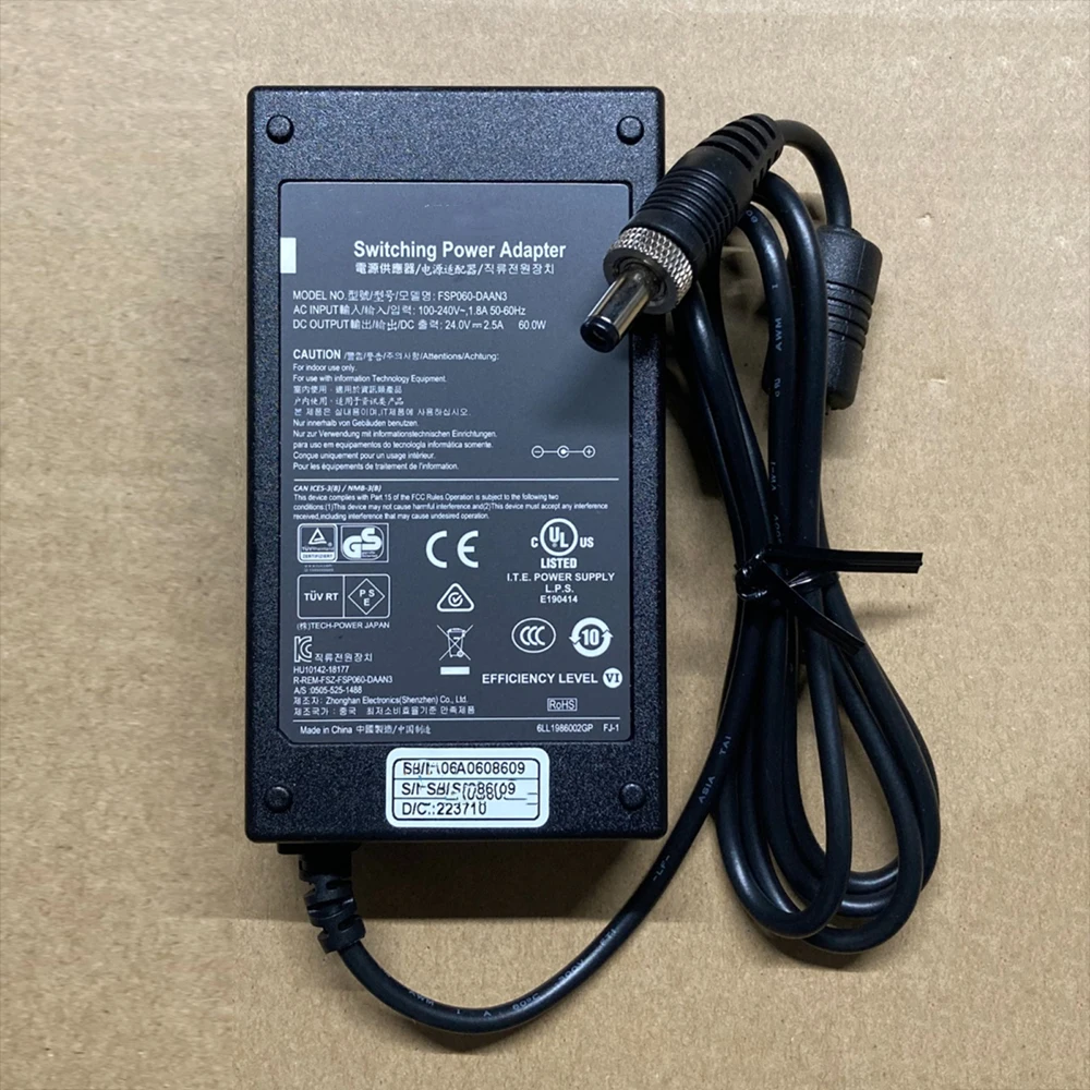 

Switching Power Adapter FSP060-DAAN3 INPUT 100-240V OUTPUT 24V2.5A 60W