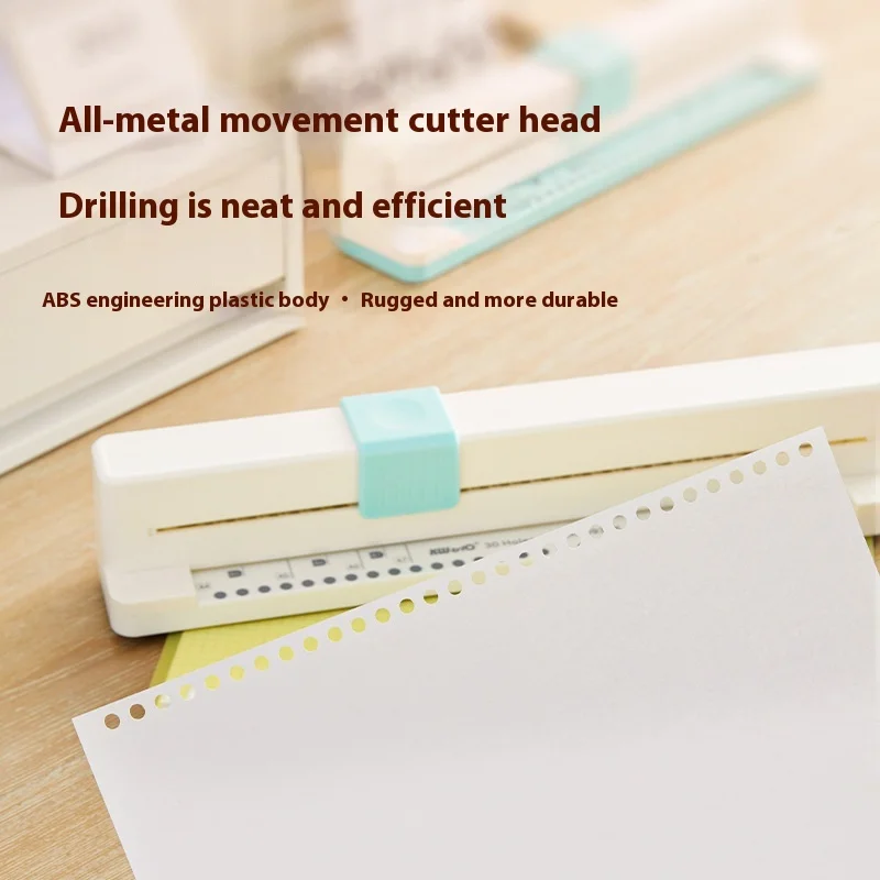 Machine Manual Diy A4 Punching Machine Office School KW-TRIO Punching Machine 30 Hole Document Collar Notebook Punching