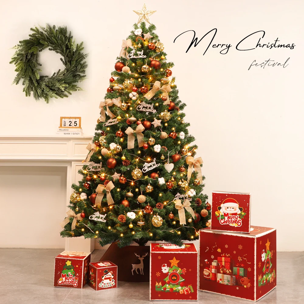 

2025 новая рождественская елка для гостиной, дома, рождественской сцены, украшения, рождественская елка