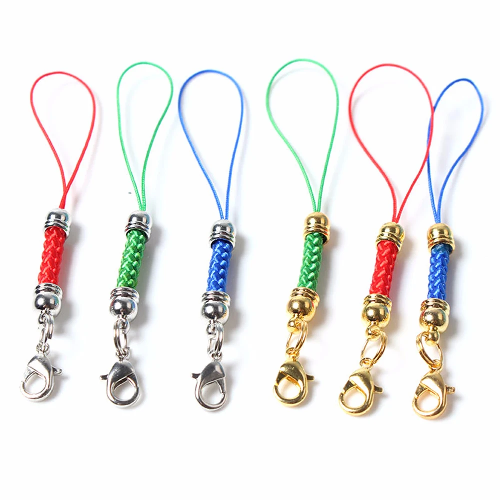 Lanyard Crafts Thread Cord Key Rings Key Holder Metal Diy Jewelry Lobster Clasp Lanyard Keychain Rope Mobile Phone Strap