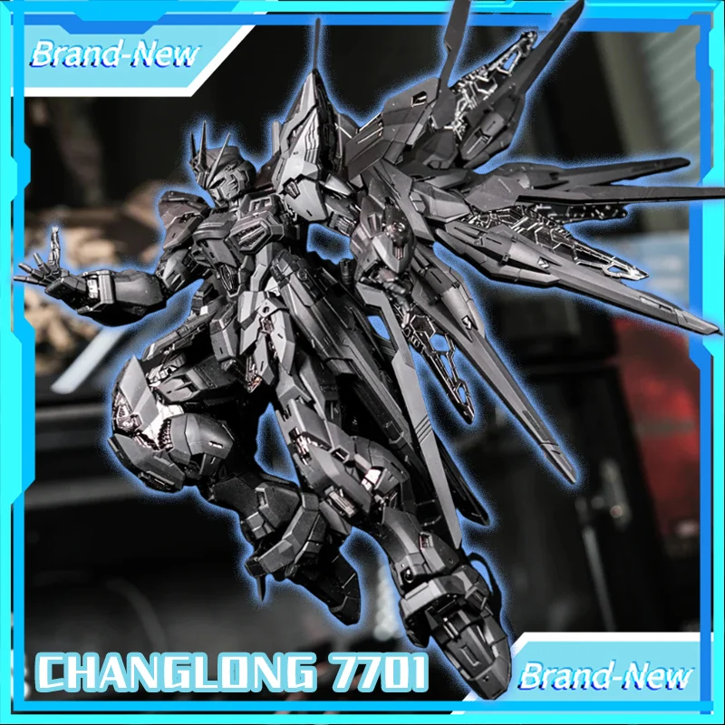 ChangLong 7701 MGEX 1/100 ZGMF-X20A Strike Freedom Black Bausatz Plastik-Skelett-Set Actionfigur Geschenke Spielzeug