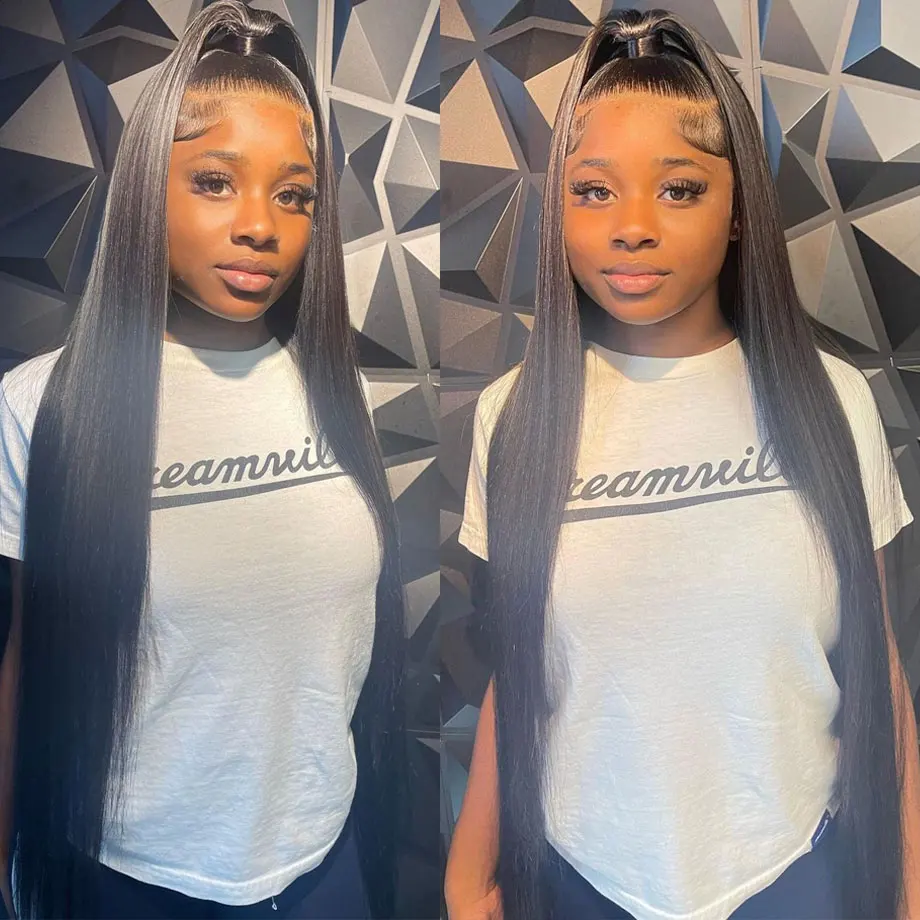 36 42 Inch Straight Lace Front Wigs Human Hair 360 Full Lace Wigs For Women Brazilian Pre Plucked 13x4 13x6 Hd Lace Frontal Wig