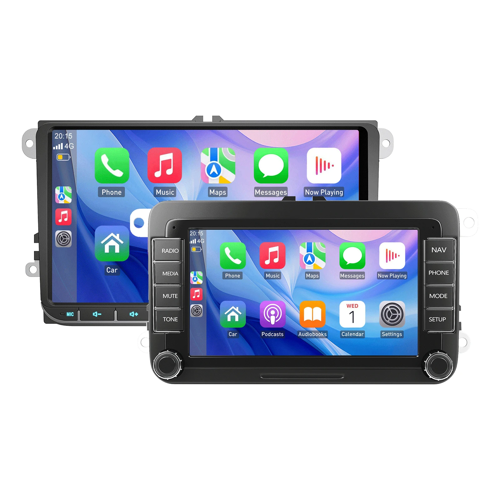 ESSGOO 7" 9" CarPlay Android 4GB Autoradio für Volkswagen VW Golf Passat JETTA Skoda SEAT Intelligentes Auto-System GPS Autoradio