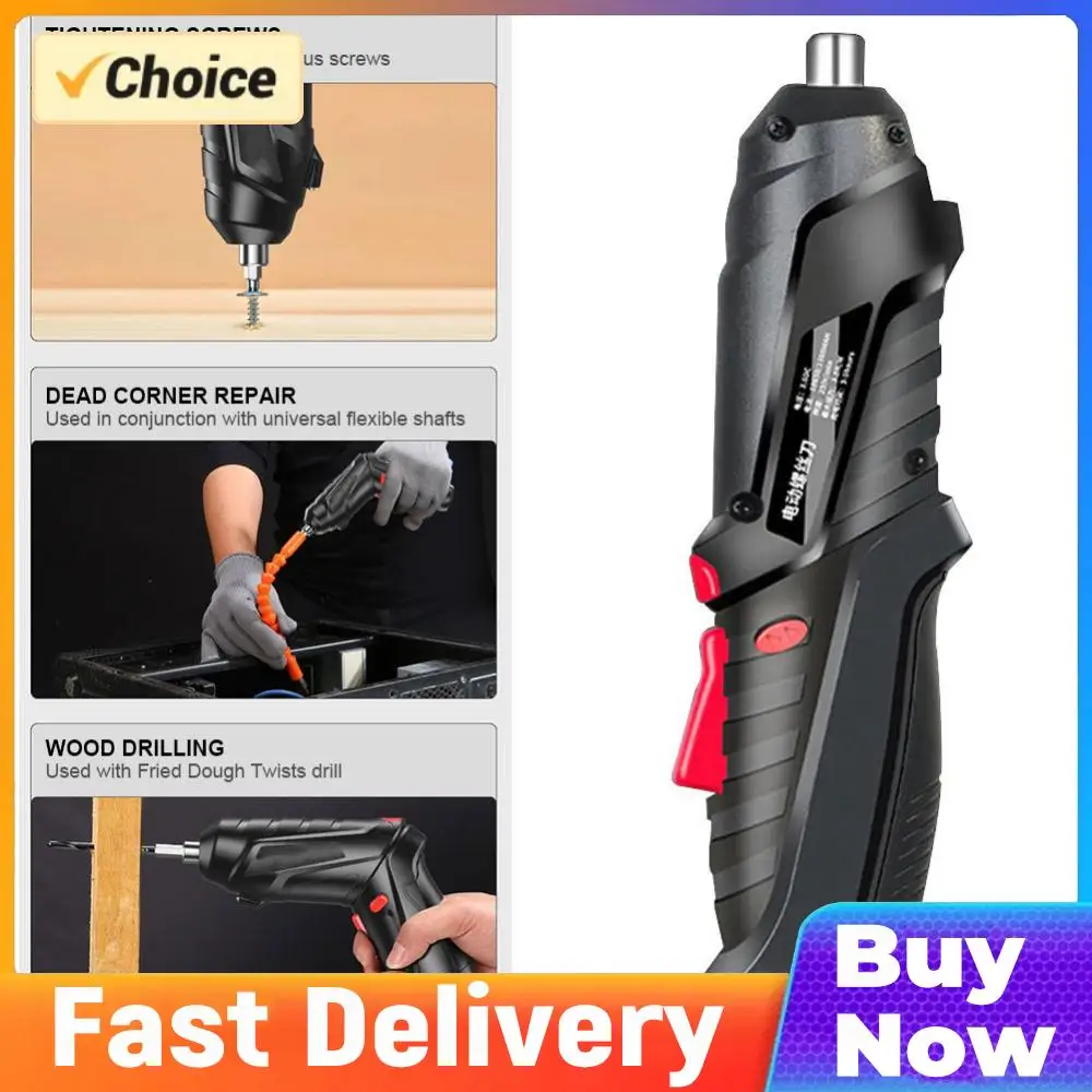 

Электрическая отвертка 3,6 В, перезаряжаемая, бытовая, с LED-подсветкой, набор электрических отверток, портативный электроинструмент