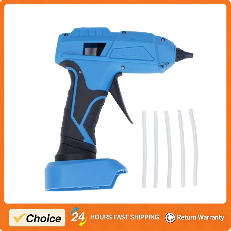 

Hot Glue Gun Rubber Handle for School Home Repair Fast Heating Accurate Control Portable 100W Cordless Hot Glue Gun with Sticks