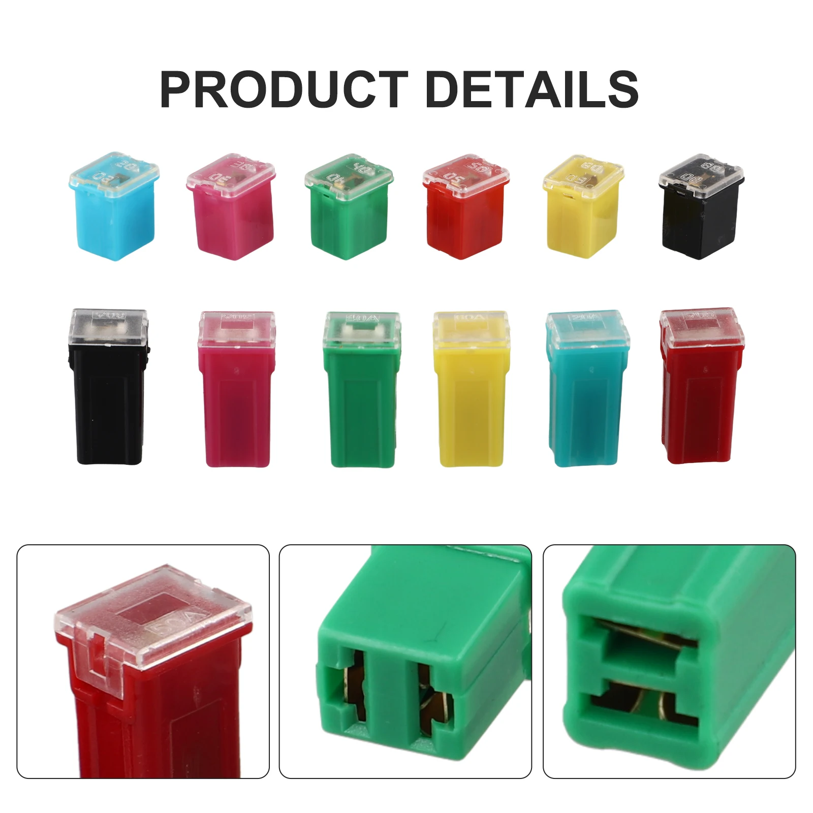 Current Ampere Value Low Profile Tall STD Car Fuse Assortment Kit Specifications Fire Resistant Injection Molded Shells For Ford