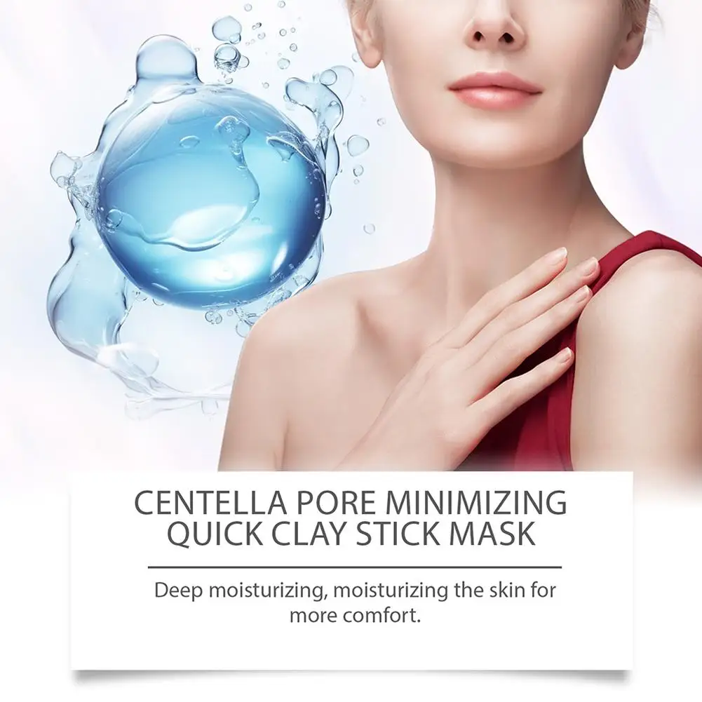 Centella Clay Stick Mask Pore Minimizing Quick Moisturizing Soothing Facial Brightening Face Mask Skin Care 27g