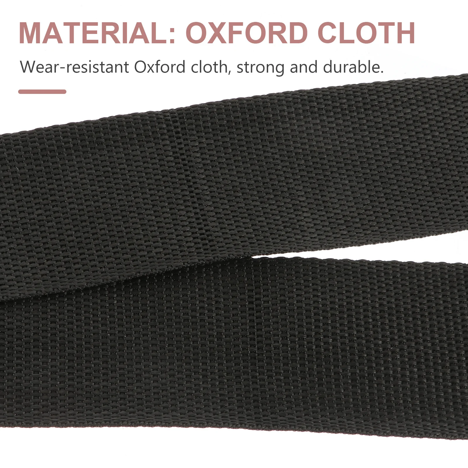 

4Pcs Chic Guitar Belt Adjustable Pure Black Color Exquisite Creativity Texture Unique Style Durable Guitar Shoulder Belt