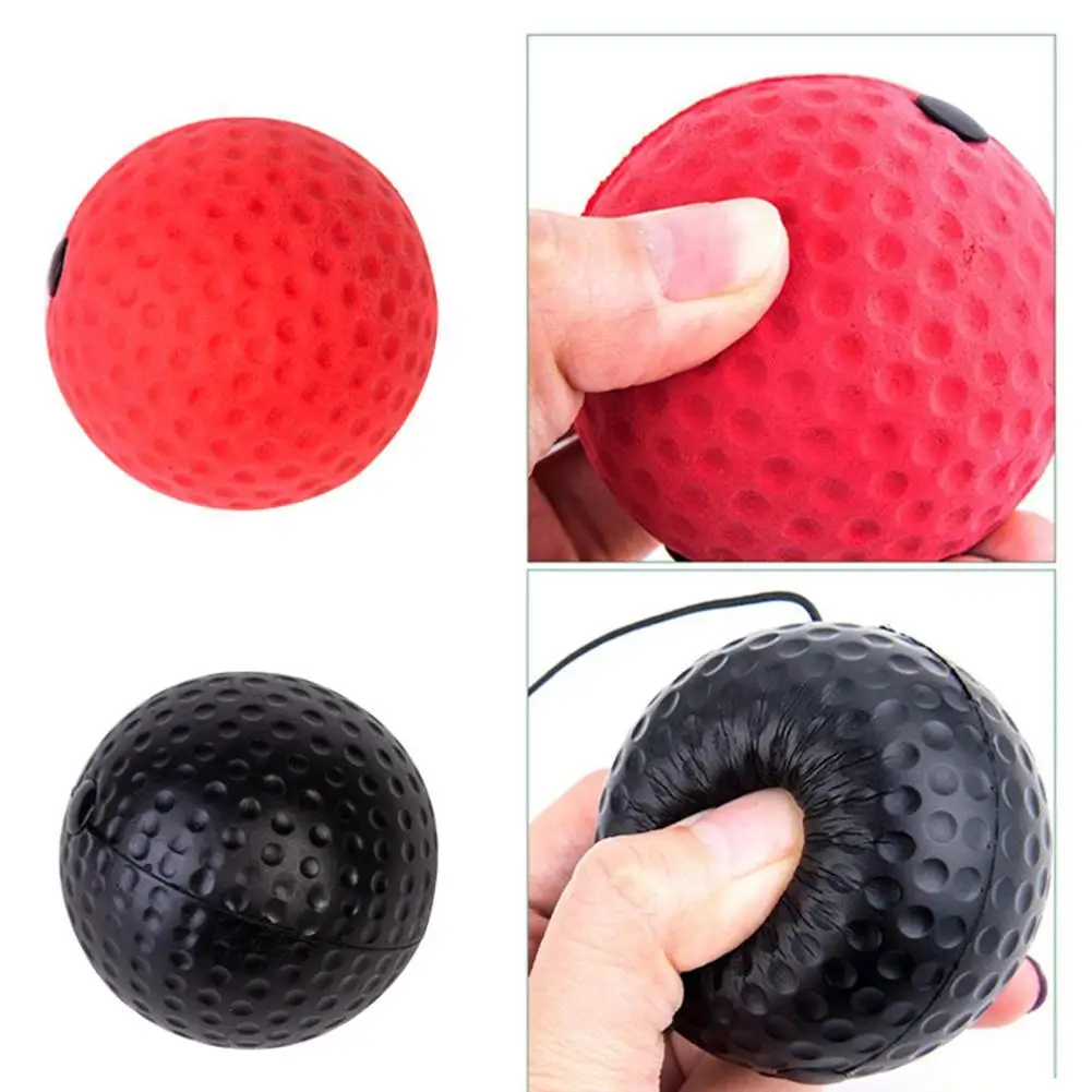 Boxing Reflex Speed Training With Headband Boxing Punching Hand Martial Coordination Eye Arts Fitness Balls Supplies E0F6