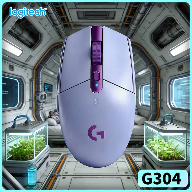 Logitech G304 Wireless Gaming Mouse LIGHTSPEED Tech 12000 DPI HERO Sensor 1ms Response 9-Month Battery Creative Quiet Users