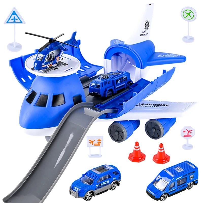 

Inertia Airplane Toys For Children Large Storage Transport Aircraft With Alloy Truck Vehicle Kids Airliner Car Toy