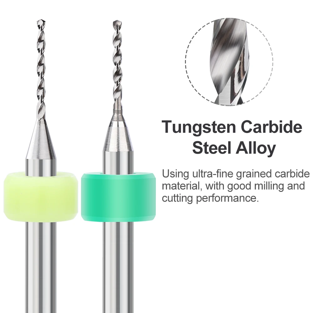 XCAN Mata Bor PCB 30/40/50 Buah 0.25-3.0Mm Set Bor Senapan Mikro untuk Pengeboran Papan Sirkuit PCB Mata Bor Karbida