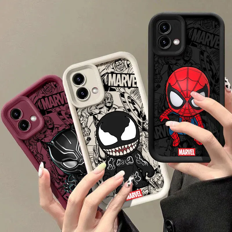 Etui na telefon z motywem kreskówkowym Marvel Venom Spiderman dla Moto Edge 70 60 Fusion 50 Pro 40 Neo G06 G56…