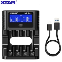 XTAR L4 Pro Smart Battery Fast Charger for AA AAA 1.5V Li-ion and Ni-MH Batteries with Smart Repair Low Heat Safety Protection