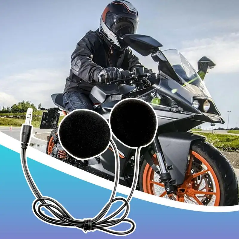 Helmet Speakers Motorcycle Earbuds Sports Equipment For Ski Cycling Snowmobile Mountain Dirtbike Sportbike Snowboarding