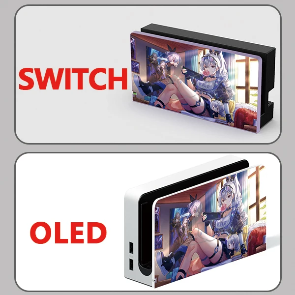 Honkai Star Rail Kafka Silver Wolf Fu Xuan Anime Girl funda protectora para Nintendo Switch o OLED TV Dock Case