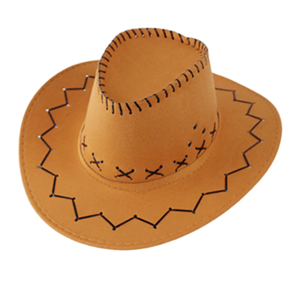 مجموعة إكسسوارات أزياء رعاة البقر الغربية من PESENAR، قبعة رعاة البقر، منديل دبوس من قماش الدنيم، فستان حفلات الهالوين