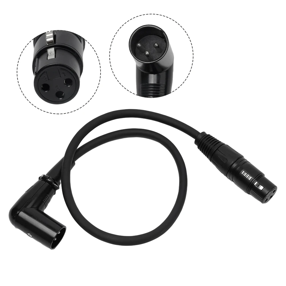 Microphone Cable Professional Microphone Audio Cable Shielded Design in a Compact Length of 50cm with XLR Connectors