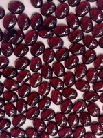 Genuine Garnet Oval Cabochons 20pcs Semi-Precious 5x7mm-6x8mm Stones for DIY Jewelry Ring Faces Wholesale Pack
