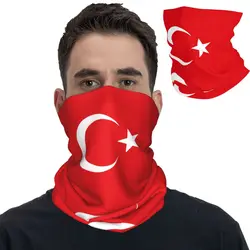 Turkey Turkiye Flag Bandana Neck Gaiter Printed Turkish Wrap Scarf Warm Cycling Scarf Cycling Unisex Adult Winter