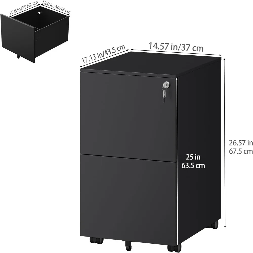 Filing Cabinet Under Desk Fits Legal/2-Drawer File Cabinet With Lock Fully Assembled Cabinets Furniture Freefreight free