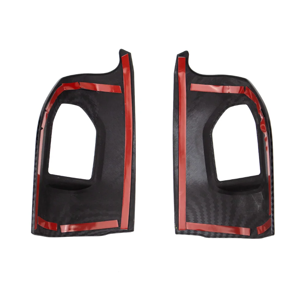 2Pcs Carbon Fiber Color Car Door Speaker Horn Frame Cover Trim Interior Decorative For America Ford RANGER 2015-2023