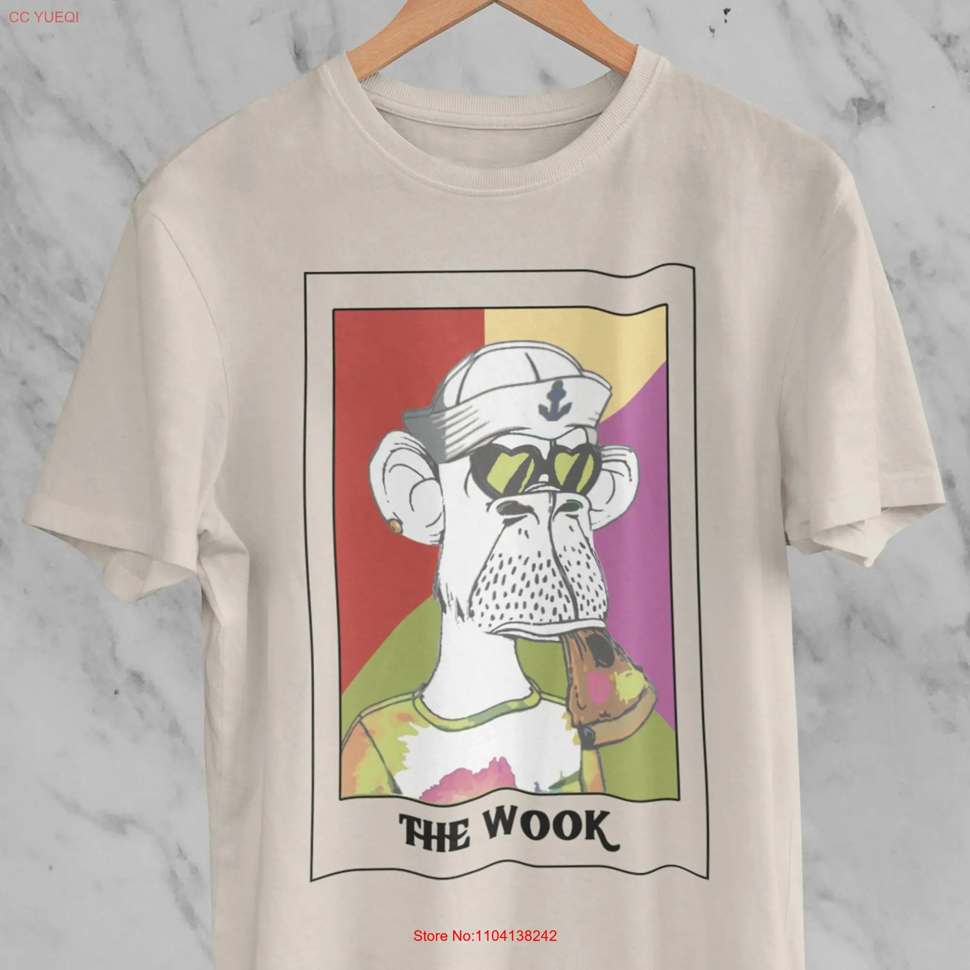 Wooks Ape Gorilla T Shirt Hippie EDM Psychadelic Trippy Festival Dubstep DJ Rave Merch Headbanger Raver Style