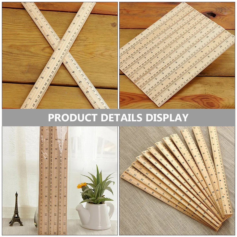 20pcs-wooden-straight-rulers-lightweight-portable-metric-ruler-for-woodworking-drawing-measuring-learning-office