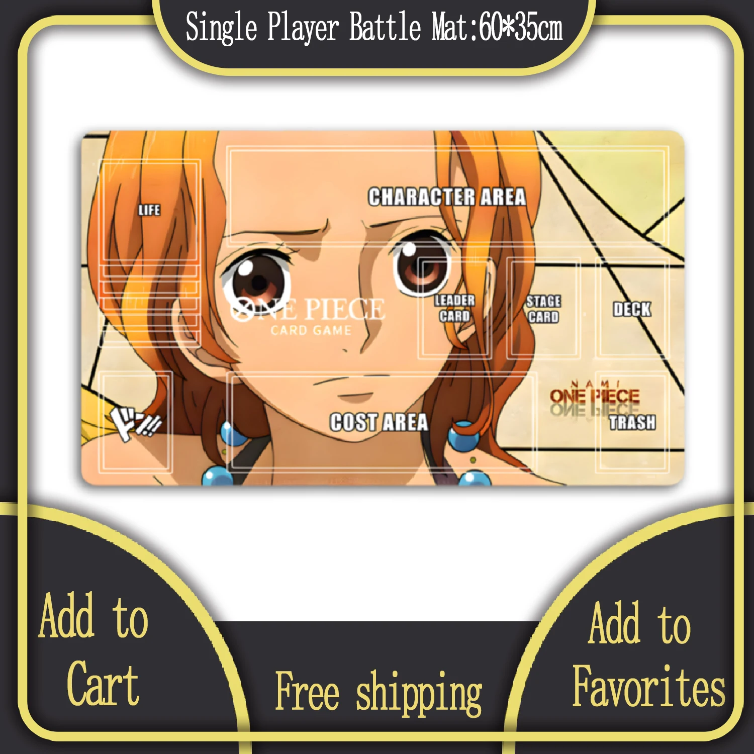 60*35*0,2 cm Anime One Piece OPCG Gewidmet SPIEL Karte PlayMat Ruffy Nami Sammlung Geschenke Spielzeug