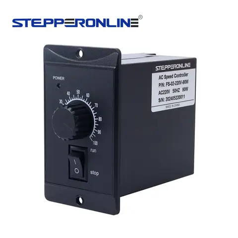 가변 속도 모터용 STEPPERONLINE 90W AC 220V 단상 모터 속도 컨트롤러