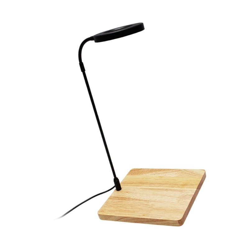 5 واط LED ضوء النبات مع قاعدة خشبية لخزانات الأسماك ومرابي الحيوانات الدورية شاشة ليد بطيف كامل الإضاءة USB تعمل مصباح #4