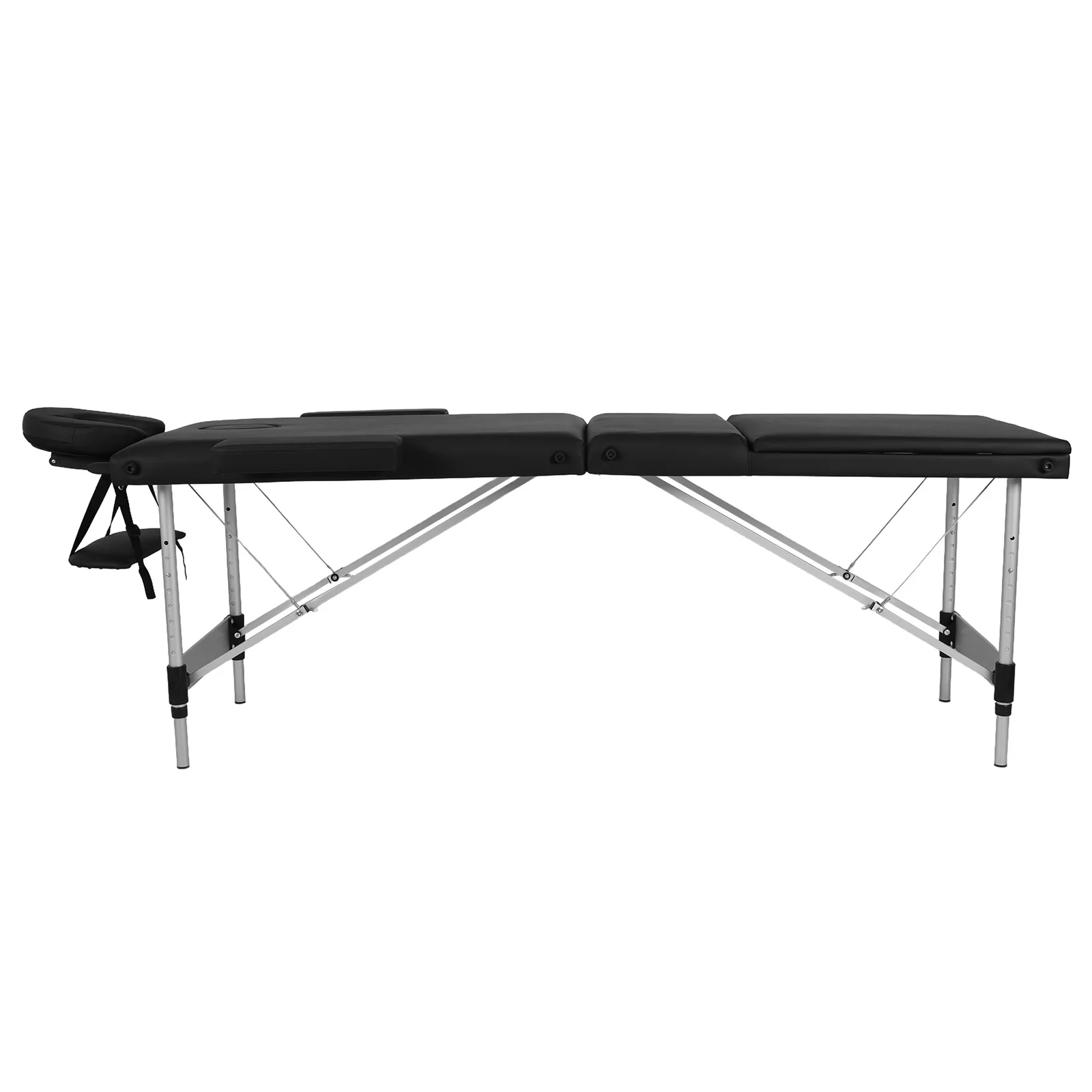 

Складной массажный стол, выдерживающий до 1100 фунтов, 2-секционный складной стол для спа-процедур с сумкой для переноски, для массажа ног и ухода за лицом.