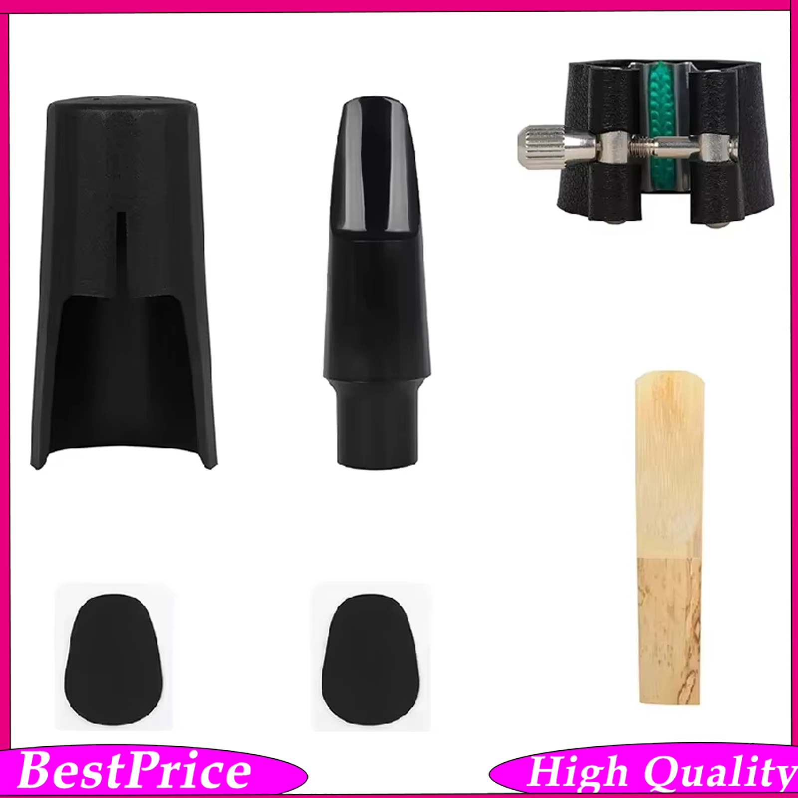 Musical Instrument Reed - Tenor Saxophone Mouthpiece Head Clip Set