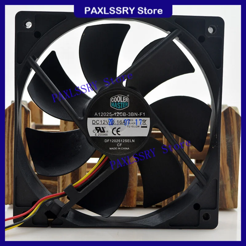Ventilador de Resfriamento CoolerMaster A12025-12CB-3B N-F1 120*120*25MM 12CM 12V 0.16A 3Pin