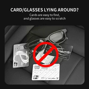 Car Sun Vision Multi-Pocket Storage Organizer, Auto Accessories Interior, Car Documents Pouch, Credit Card, Sunglasses, Holder Pens 10 Main Sales Car Document Door - №8