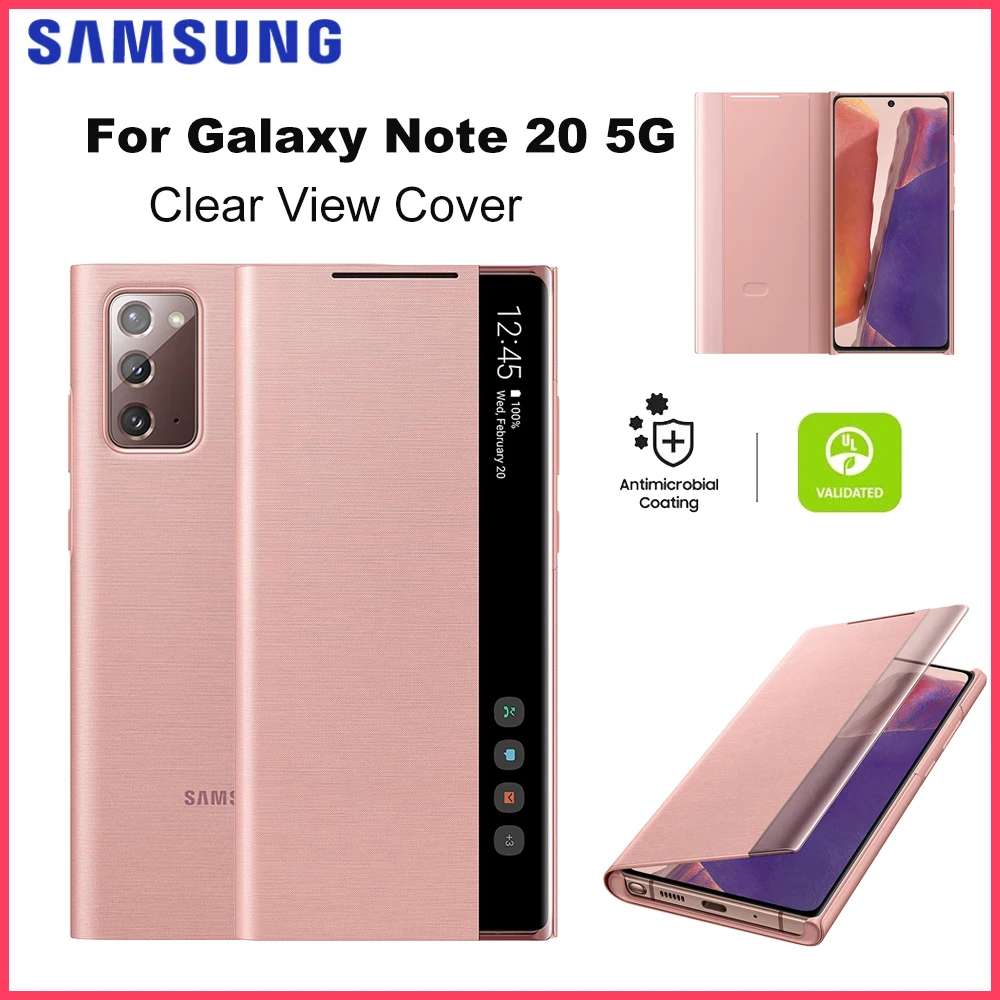 

Оригинальный Samsung Galaxy Note20 5G умный прозрачный чехол-раскладушка умный чехол для сна защитный чехол (искусственный)