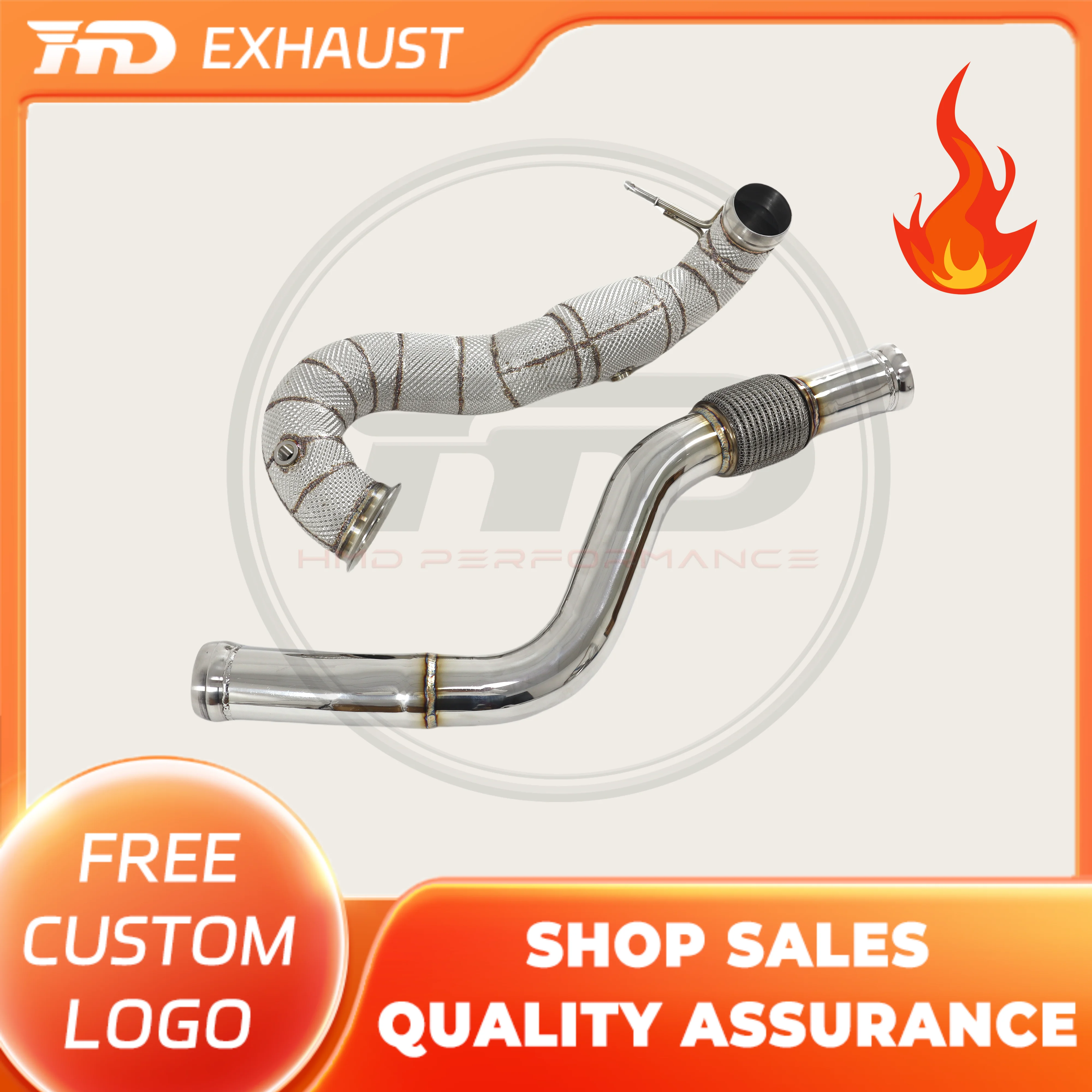 

HMD Hot Sale Stainless Steel Exhaust System High Flow Performance Downpipe for Mercedes Benz A45 CLA45 GLA45 W176