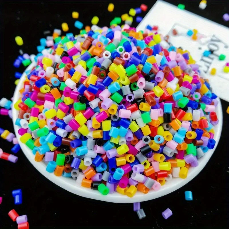3000 sztuk/worek 5mm Koraliki Hama Puzzle Perlen Żelazne Koraliki DIY Perler Fuse Bead Zabawki Edukacyjne Rozwijające Inteligencję
