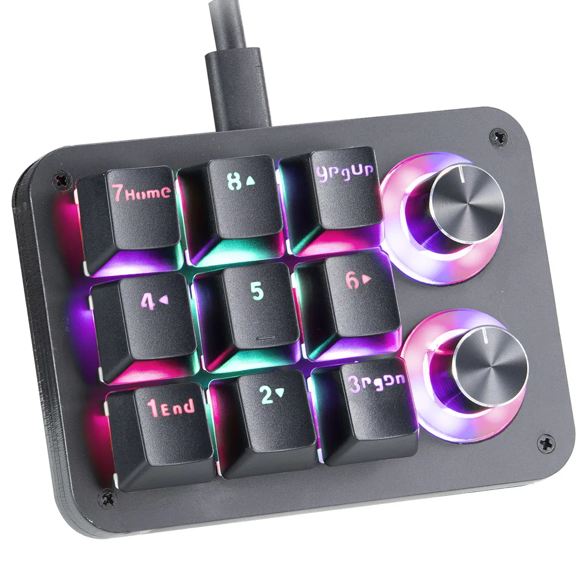 OSU Mini pad with 9 keys and 2 knobs full keys programmable macro gaming pads RGB mechanical switches