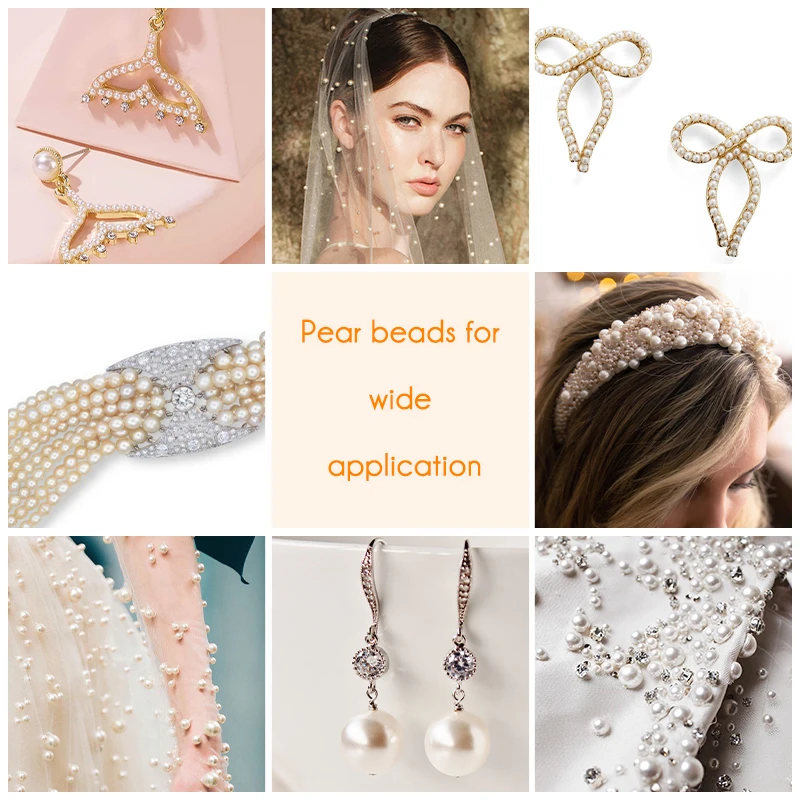 DUCrystal ABS Mix 3-8mm Round Beads With Holes DIY Bracelet Charms Necklace Beads For Making #5