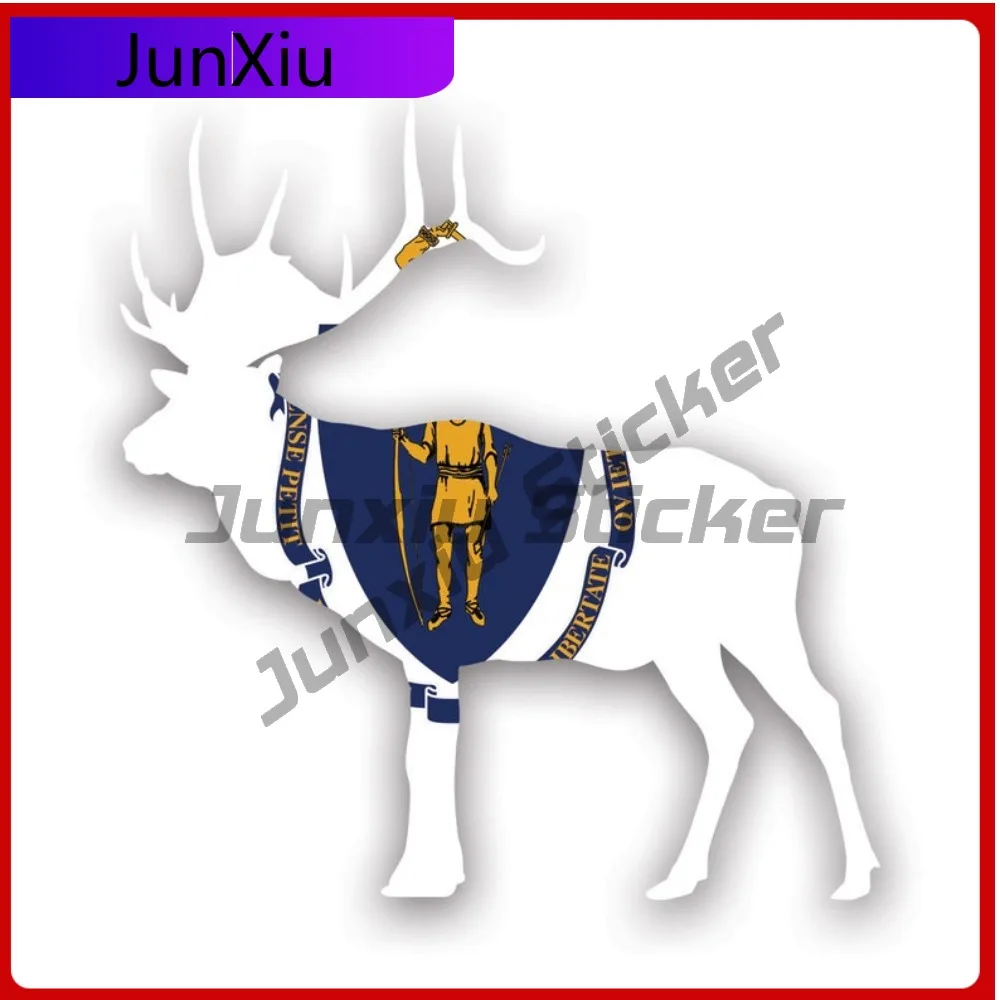 

Massachusetts Deer Shaped Scratch Resistant Weather Resistant Sport For Car Window Rear Windshield Motorcycle Easy Apply