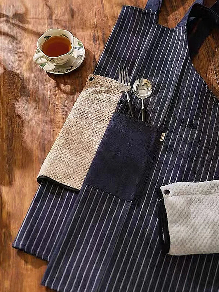 

Водонепроницаемый кухонный фартук со съемным полотенцем для рук, носимый летний жилет, фартук для мужчин и женщин