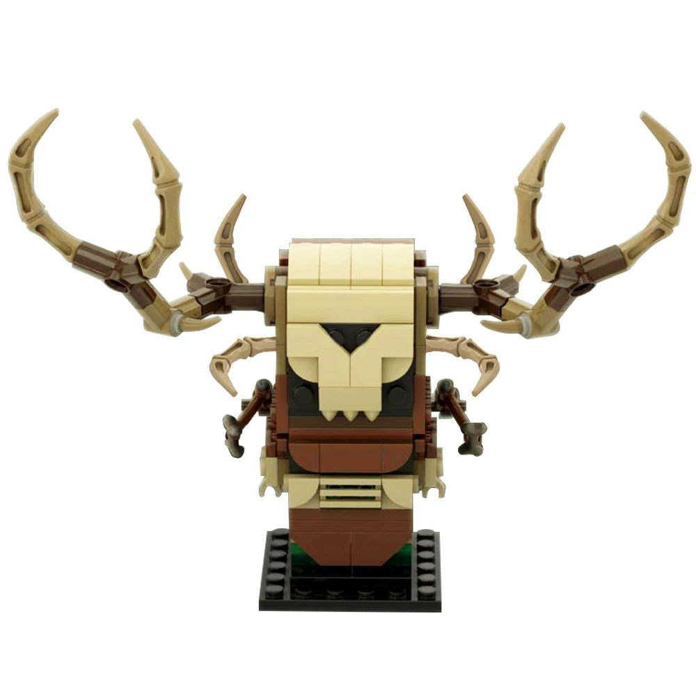 Gobricks MOC Game The Witchers 3Leshen Brickheadzs Building Block set Wild Hunt Game Character Woodlands Spirit Brick Kids Toys